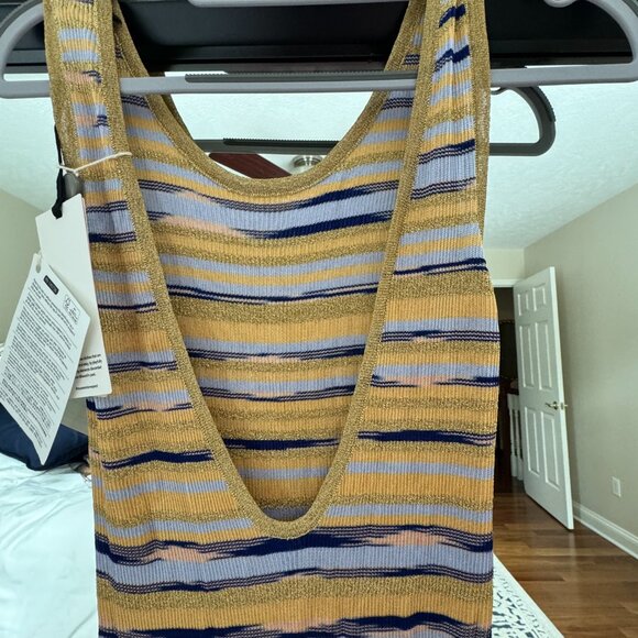 NWT: Missoni Women's White Metallic Space-dyed Knitted Midi Dress- Size SMALL - Picture 7 of 8